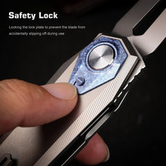 REMETTE RT-Infinite Power Knife M390 Blade Titanium Handle Folding Pocket EDC Tactical Knife RTIP-T