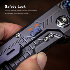 REMETTE RT-Cool Leopard Knife Frame Lock M390 Blade Titanium Handle Outdoor Camping Knives RTKS-L