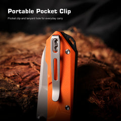 REMETTE RT-Cosmic Knife Button Liner Lock 14C28N Blade G10 Handle Outdoor Camping Knives  RTCO-GO