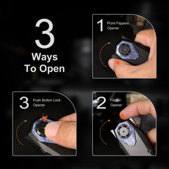 REMETTE RT-Infinite Power Knife M390 Blade Titanium Handle Folding Pocket EDC Tactical Knife RTIP-D