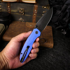 REMETTE RT-Cool Whale Knife 14C28N Blade G10 Handle Folding Pocket Outdoor Camping EDC Knife RTCL-GN6