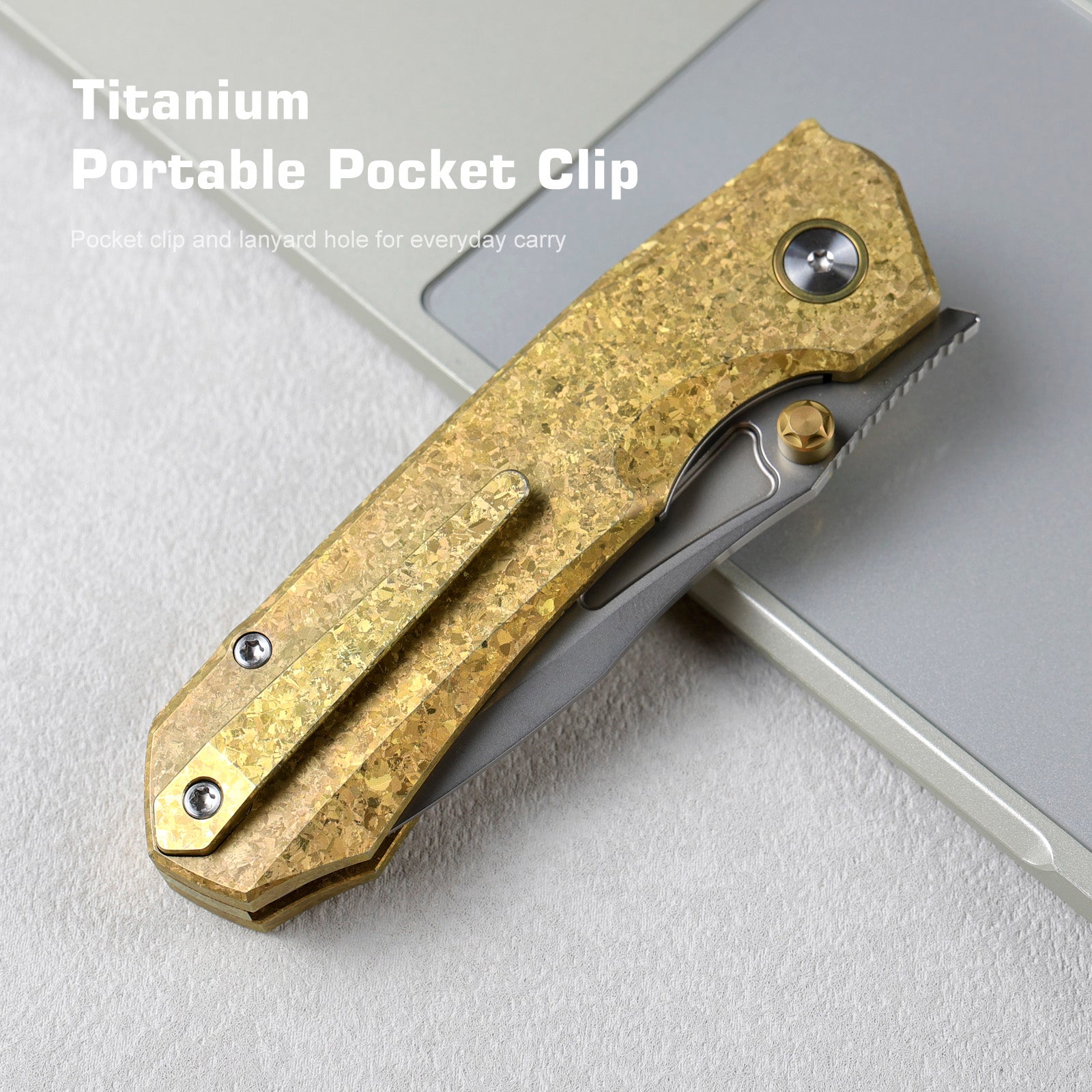 REMETTE RT-Rhino Folding Pocket Knife M390 Blade Crystallized