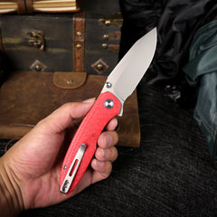 REMETTE RT-Cool Whale Knife 14C28N Blade G10 Handle Folding Pocket Outdoor Camping EDC Knife RTCL-GN3