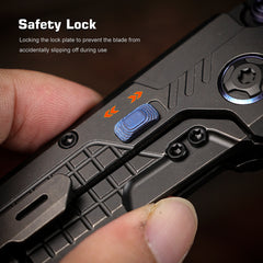 REMETTE RT-Cool Leopard Knife Innovative Button Frame Lock M390 Blade Titanium Handle Outdoor Camping Knives RTKS-B