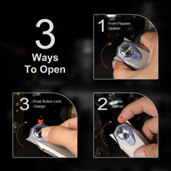 REMETTE RT-Infinite Power Knife M390 Blade Titanium Handle Folding Pocket EDC Tactical Knife RTIP-T